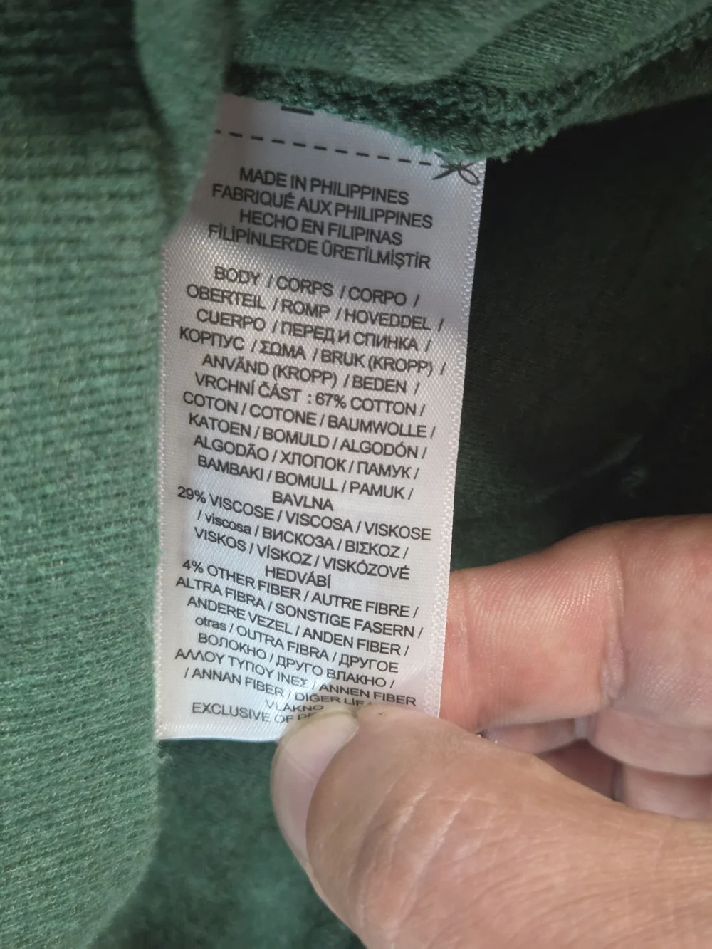 Polo Ralph Lauren Men's Green Half-Zip Cotton Pullover Sweater